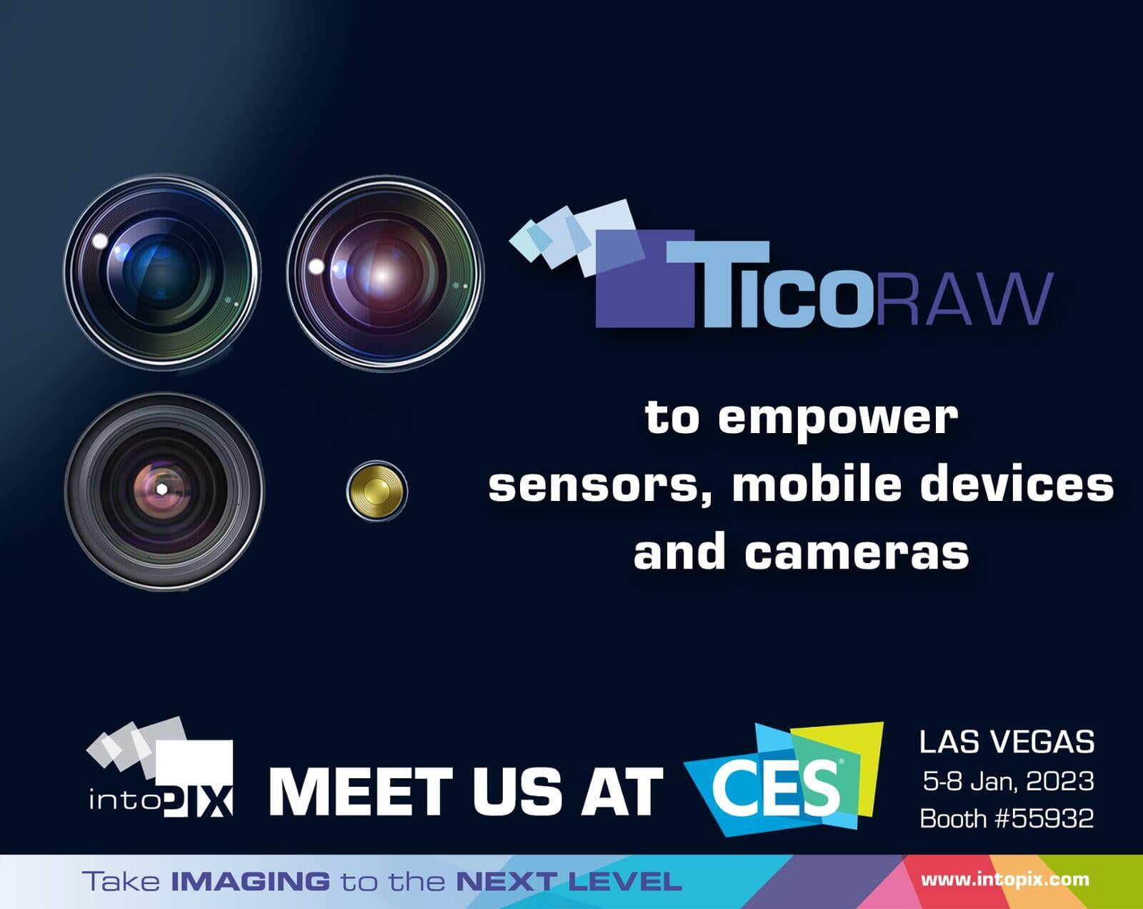 intoPIX TicoRAW technology empowers mobile devices, sensors, and cameras at CES 2023
